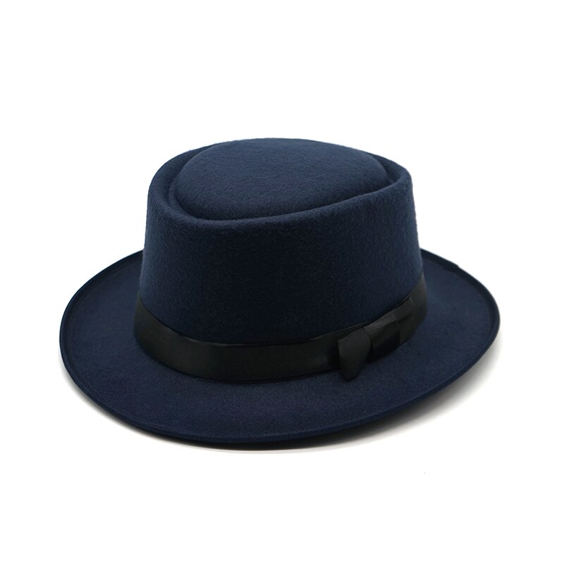Vinter panama hat kvinder filt kasketter mandlige vintage trilby hat bred skygge fedora kasketter med bånd chapeau homme feutre: 1