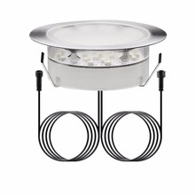QACA LED Deck Recessed Inground Lights Garden Stairs Path Outdoor and Indoor Decoration Lamp B107