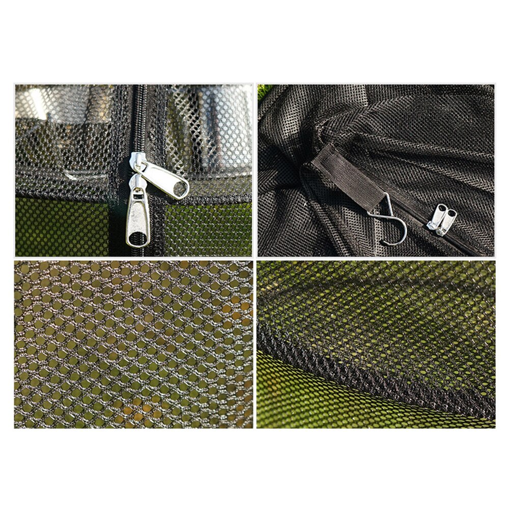 Driedimensionale hangzak, kruidendroogrek, opvouwbaar visnet, droogrek, bloemenhanger, visnet met ritsen