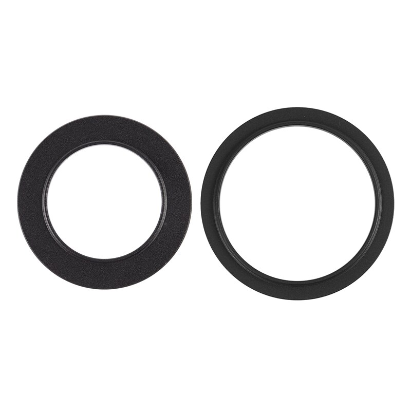 2Pcs Vervanging Camera Metalen Filter Step Up Ring Adapter - 49Mm-55Mm &amp; 40.5Mm-55Mm