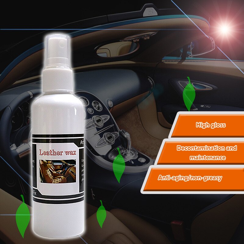 1Pc 30Ml Lederen Cleaner Auto Lederen Melk Polish Middel Lederen Coating Onderhoud En Bescherming Middel Hydrateren Leather Wax