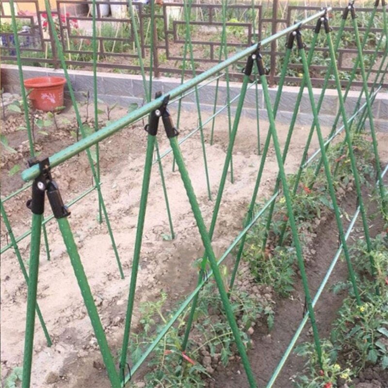 Tige de Support de plante Durable pour serre fixe, 15 pièces, accessoires de pilier d'auvent de 11mm, poteau de filet de pare-soleil