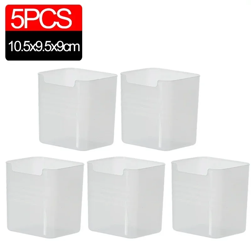 Cajas de almacenamiento para refrigerador, organizador de alimentos frescos, almacenamiento en frío, fruta, especias, contenedor de alimentos, cajas de cocina para el hogar, 1/5 Uds.: Default Title