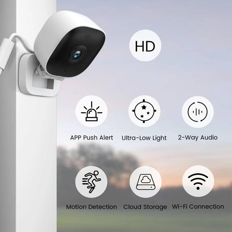 Neue WLAN-Fensterkamera IP65 mit Vollfarb-Nachtsicht für Innenbereich, Ersetzt Außenkamera durch Fensterüberwachung