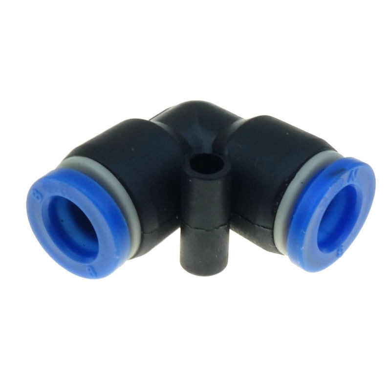 4mm 6mm 8mm 10mm 12mm Tube OD 90 Degree Equal Union Elbow Air Pneumatic Push In Connector Quick Connection Fitting