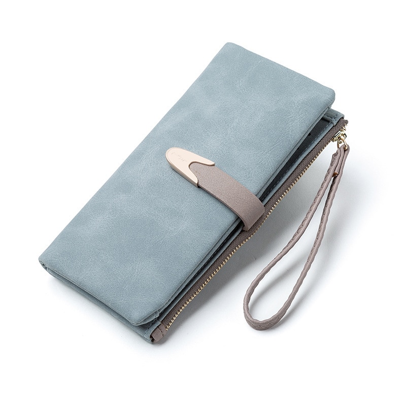 Large Capacity Women Pu Leather Wallets Female Multifunctional Hasp Purses Phone Wallet Coin Card Holders Long Wristlet Clutch