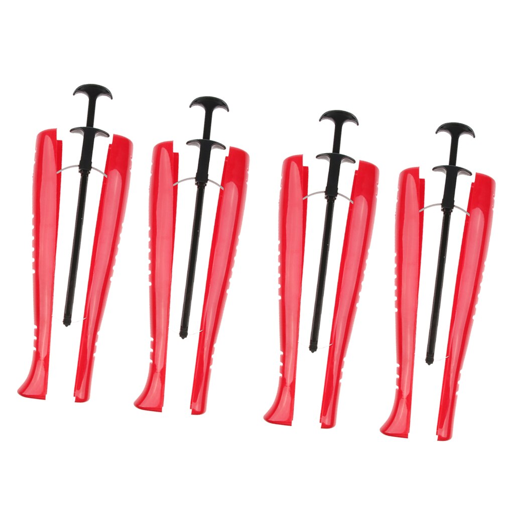 2Pairs Boot Tree Women Shoe Stretcher Automatic Support Organizer 29cm Red