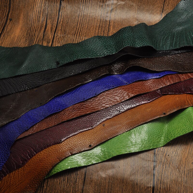 1 pcs Struisvogel leer stof voor horloge band/gesp 35*2.6 cm