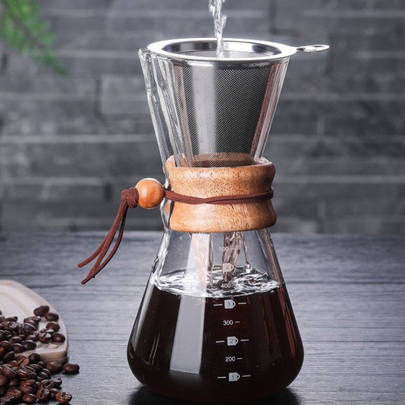 400 Ml 600 Ml 800 Ml Glas Koffiezetapparaat Espresso Potten Machine Met Rvs Filter Hoge Temperatuur slip Thuis