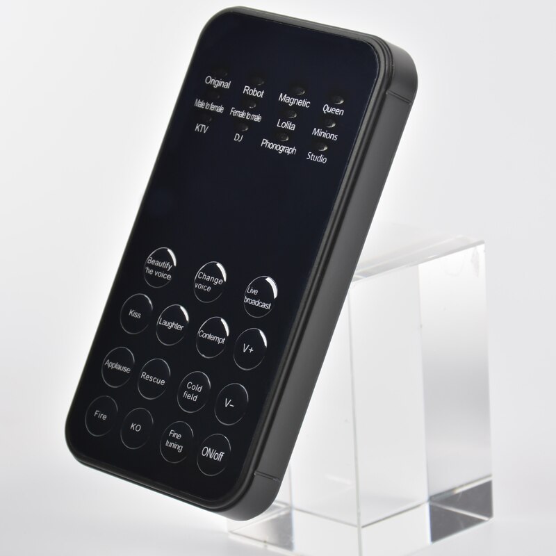 Mini Portable12 Modes Voice Changer Sound Changes Microphone Audio Modulator For Smart Phone PC Tablet Laptop No Noise