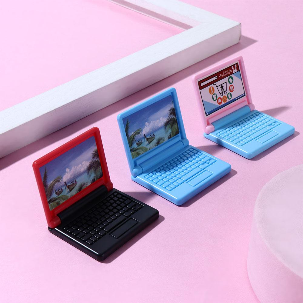 Decor DIY Accessoires Poppenhuis Decoratie Ambachten Poppenhuis Miniatuur Poppenhuis Meubels Simulatie Laptop Poppenhuis Computer