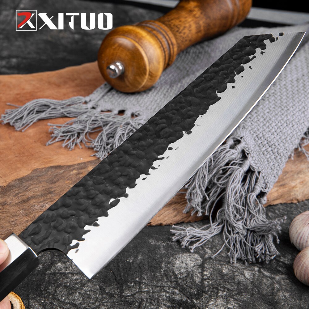 XITUO 8 zoll Kiritsuke Messer Achteck Griff Japanischen Messer Gyuto Messer Küche Koch Profi Messer Scharfe Klinge Lachs messer