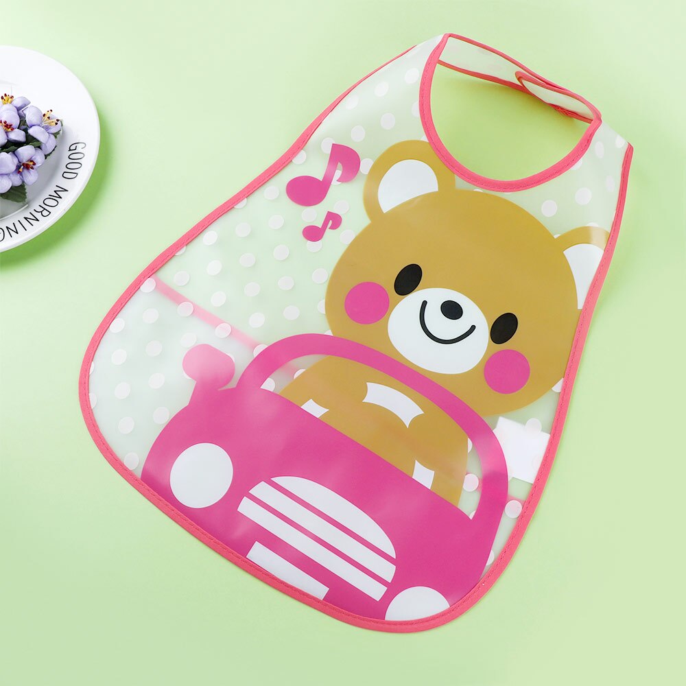 Cute EVA Baby Waterproof Feeding Bibs Cartoon Feeding Cloth Towels Apron Kids Feeding Accessories