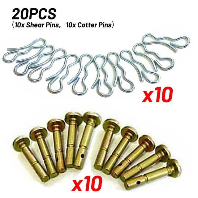 Goupilles de cisaillement pour souffleuse à neige, lot de 10 ou 20 pièces, pour artisan, 714 à 04040: 20 pcs