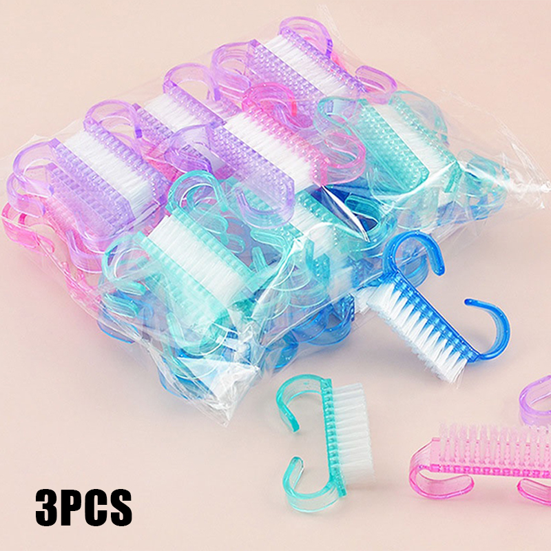 Brosses à ongles en plastique, mélange de documents, livres de récurage à la main, nettoyeur de poussière, outils de manucure doux, 10/1 pièces: vert clair