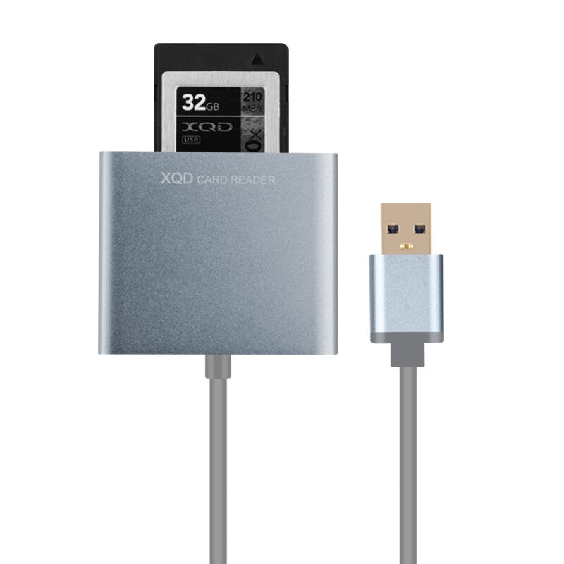 Lector de tarjetas XQD 2,0 USB 3,0, lector de tarjetas de memoria Flash de aleación de aluminio de alta velocidad para Sony para kits de cámara Nokia, Ordenador de tarjeta XQD