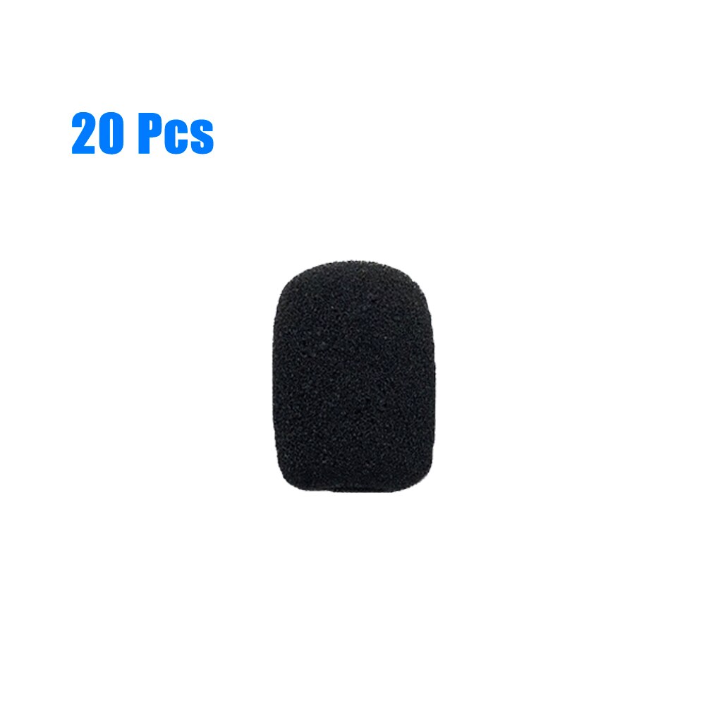 Gąbka piankowa osłona mikrofonu na szybę 30mm miękka elastyczna gąbka mikrofon pokrowiec na główkę robić zestawu słuchawkowego Mic: 20szt