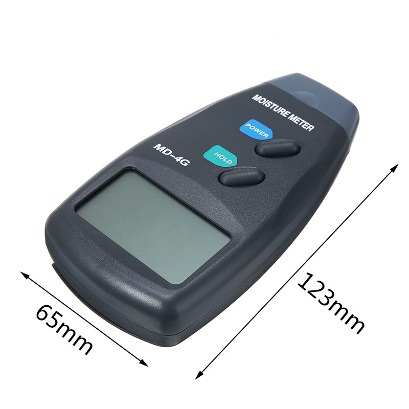 Medidor Digital de humedad de madera de dos pines, higrómetro, Detector de humedad de madera, pantalla LCD, 1 ud.