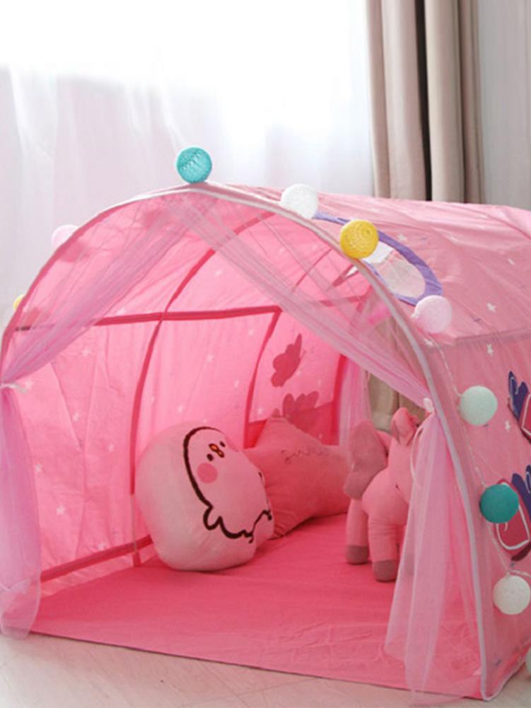 Portable Children's Play House For Kids Folding Small House Room Decoration Tent Crawling Tunnel Toy Ball Pool Bed Tent Boy Girl