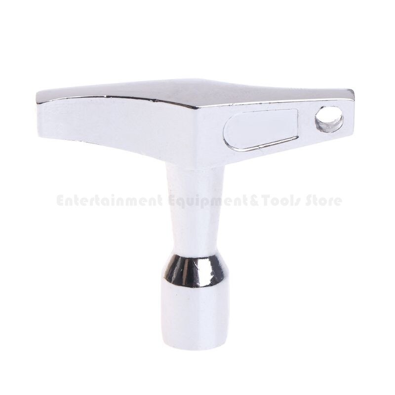2pcs Portable Alloy Drum Key Regulator Standard Square Mouth Drum Wrench with Keyhole Percussion Instruments Parts