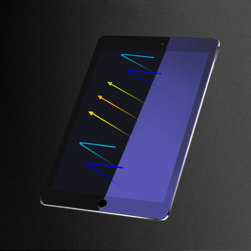 Anti-Luz Azul de cristal templado para iPad 10,2 pulgadas Mini 5 4 Protector de pantalla de tableta de cine para el iPad Pro 10,5 Air2 borde curvo de vidrio