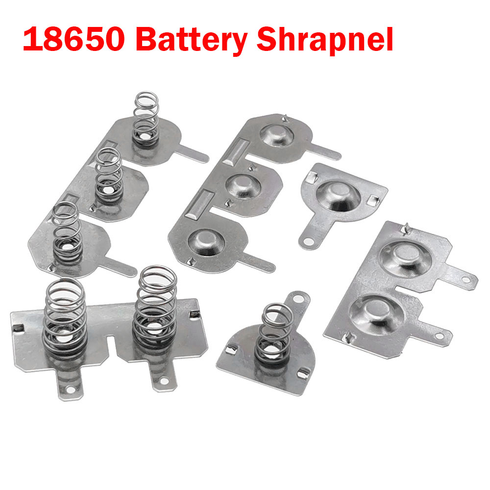 10pair 18650 battery pack Shrapnel Spring Contact Piece Battery box Positive and Negative Single Pole Battery Connector