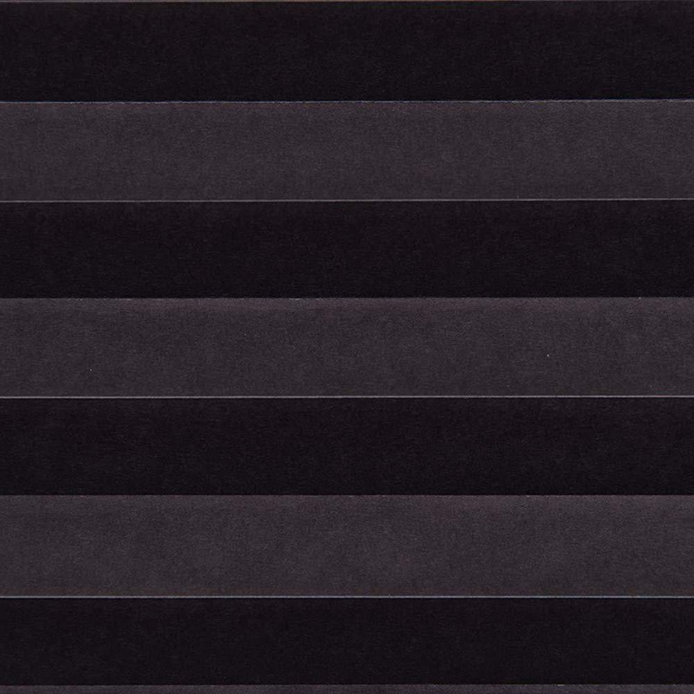 Self-Adhesive Pleated Blinds Half Blackout Windows Curtains for Kitchen Bathroom Balcony Shades For Office Window Shades Decor: Black