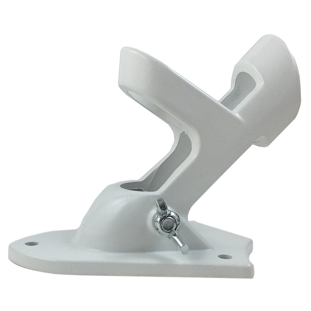 ! Flag Pole Holder Outdoor Aluminum alloy wall flagpole bracket Mount 2 Positions- white