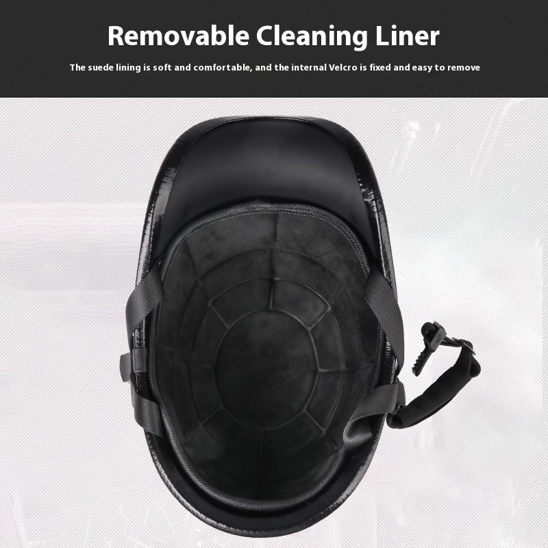 VGV moto demi-casque lunettes incluses véhicule électrique vélo Locomotive pour Cruiser rétro homme femmes scooter rue