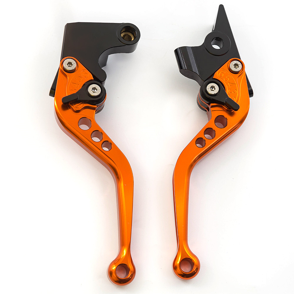 For FB Mondial Pagani 300 125 HPS 125 300 HPS125 HPS300 Motorcycle Accessories CNC Aluminum Adjustable Brake Clutch Levers: 147mm Orange
