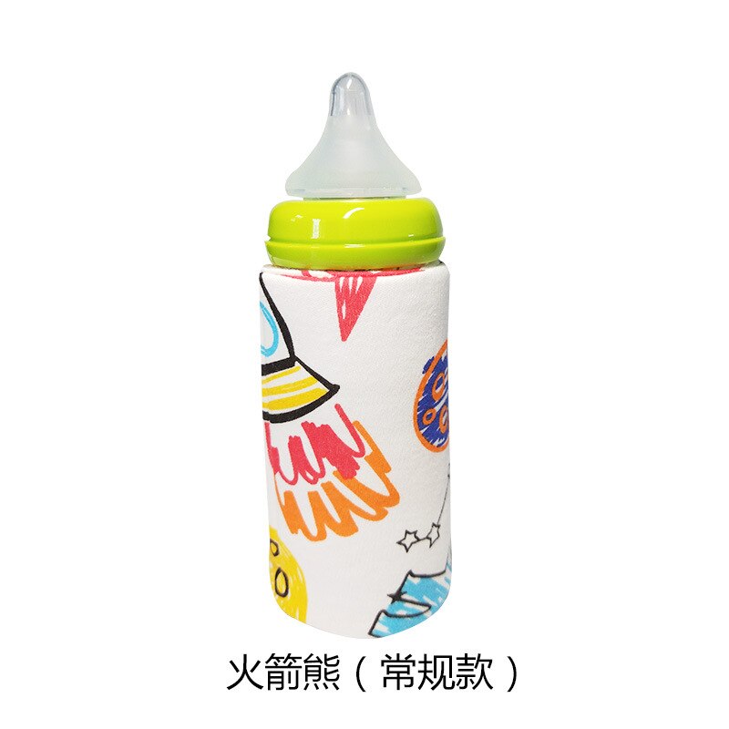 Przenośny podgrzewacz robić butelek dla niemowląt na zewnątrz stały ciepły worek na mleko torba na butelkę dla niemowląt przechowywanie komora grzewcza torba izolacyjna: Rocket niedźwiedź