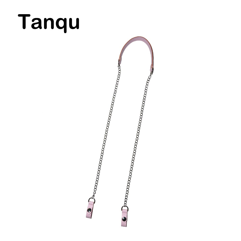 TANQU colorful long Shoulder Bag Chain with Faux Leather Strap Clip closure for OPocket Obag O bag