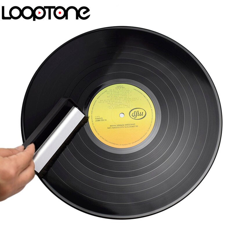 LoopTone Turntable Player Accessory Anti Static Carbon Fiber Vinyl record Cleaner Cleaning Brush for CD/LP