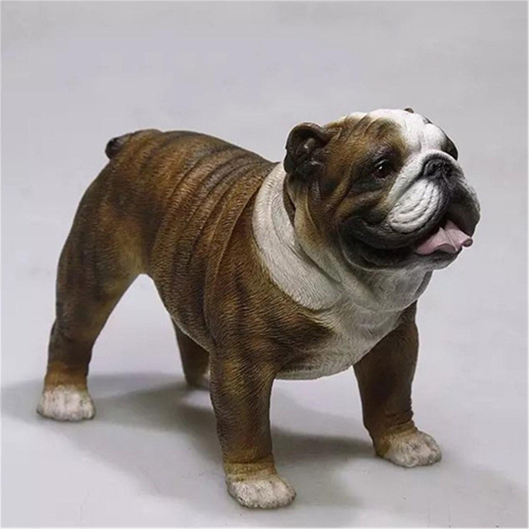 Herr.Z Maßstechen 1:6 britisch Bulldogge Stier Hund Haustier Heilung Figur Ebene Modell Spielzeug Sammler Schreibtisch Dekoration Erwachsene: 006