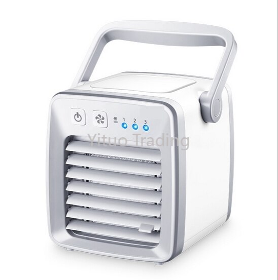 Auto Klimaanlage Fan Kleine Klimaanlage Ventilator Tragbare Klimaanlage Ventilator Integrierte Elektrische USB Auto Klimaanlage: Weiß / UK