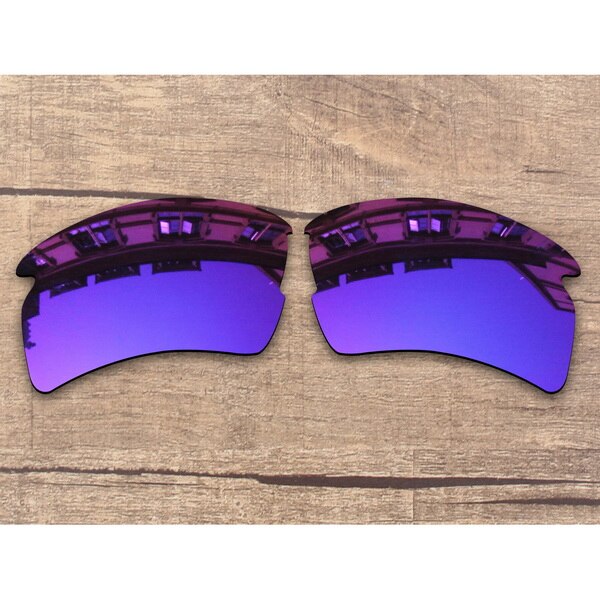 Vonxyz 20 + wybór kolorów spolaryzowane wymienne soczewki i skarpetki do uszu i noski do ramki Oakley Flak 2.0 XL: Violet Mirror