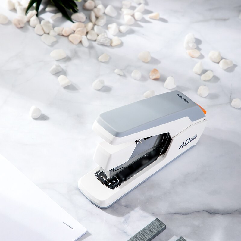DELI Heavy Duty Stapler Effortless Paper Stapling Machine 50 Sheet School Office Supply Stationery Staples Power Saving Stapler
