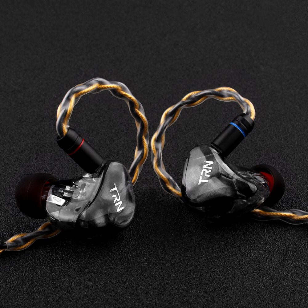 TRN Earphones T1 Gold Silver Mixed plated Upgrade cable 8 Core Headphone wire for V90 V80 V60 V30 V20 V10 C10 ZST T2 S2 BQ3 NO.3