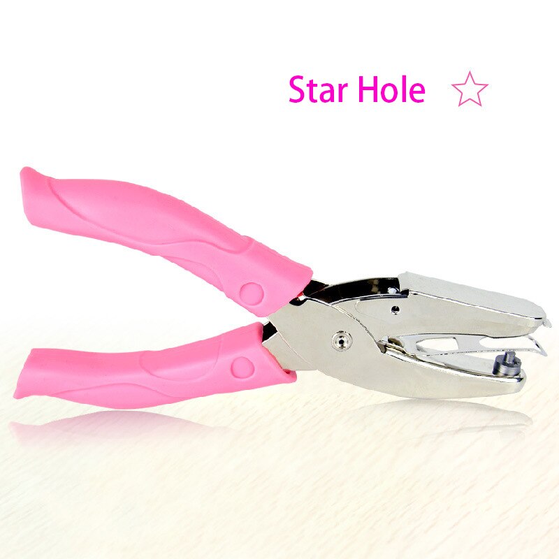 DIY Cute Circle Star Heart Hole Punch Scrapbook Paper Puncher Kawaii Single Hole Punches Craft Shape Cutter Perforator: 4