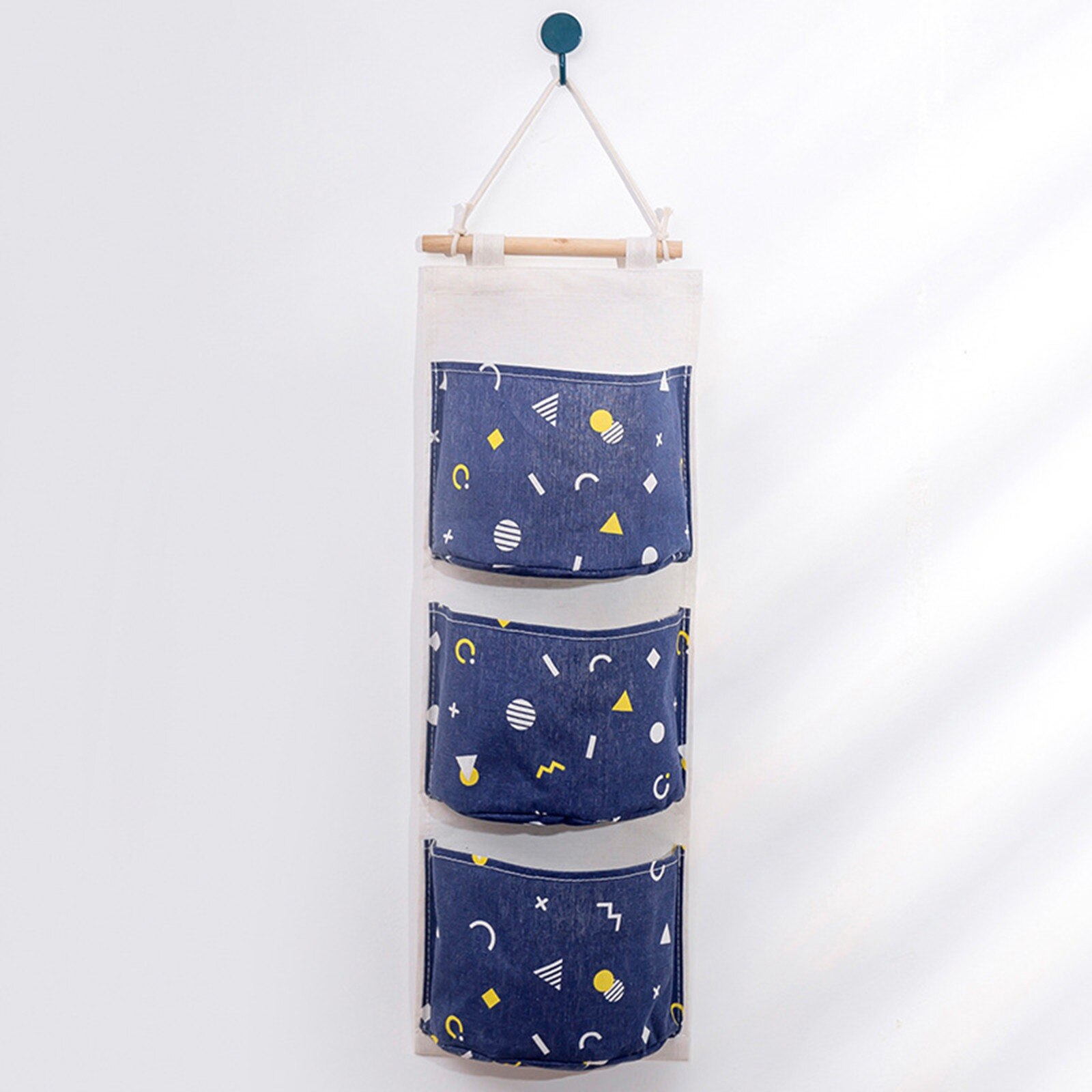 Organizador para cama y sofá, accesorio de almacenamiento con bolsillos para cabecera, colgador de pared, 3 bolsillos, para baño y bebé