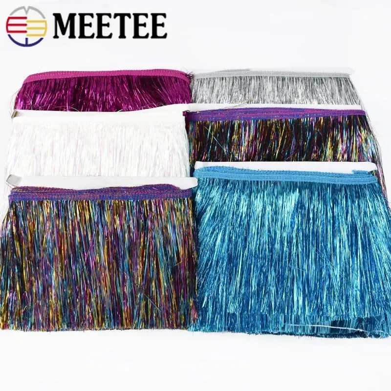 Borlas de flecos de colores para ropa, cinta de decoración para cortinas, accesorios de costura, 15cm, 1/2/4 metros