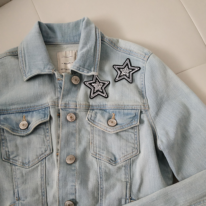 Vrouwen 2 stks/partij Ster Rhinestone Patches Trim Iron On Rhinestones Crystal Motieven Applique Voor Kinderen Kleding Patch