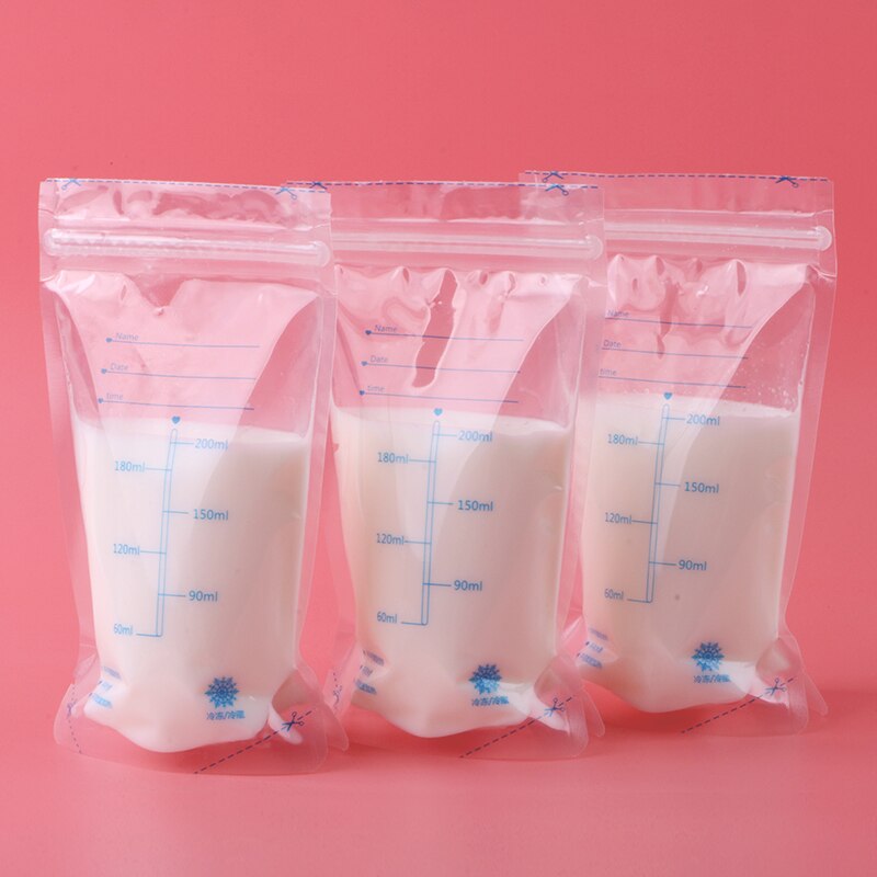 20 Stks/zak 250Ml Melk Diepvrieszakjes Bpa Gratis Babyvoeding Opslag Wegwerp Praktisch En Handig Borst Veilig Feeding Tassen