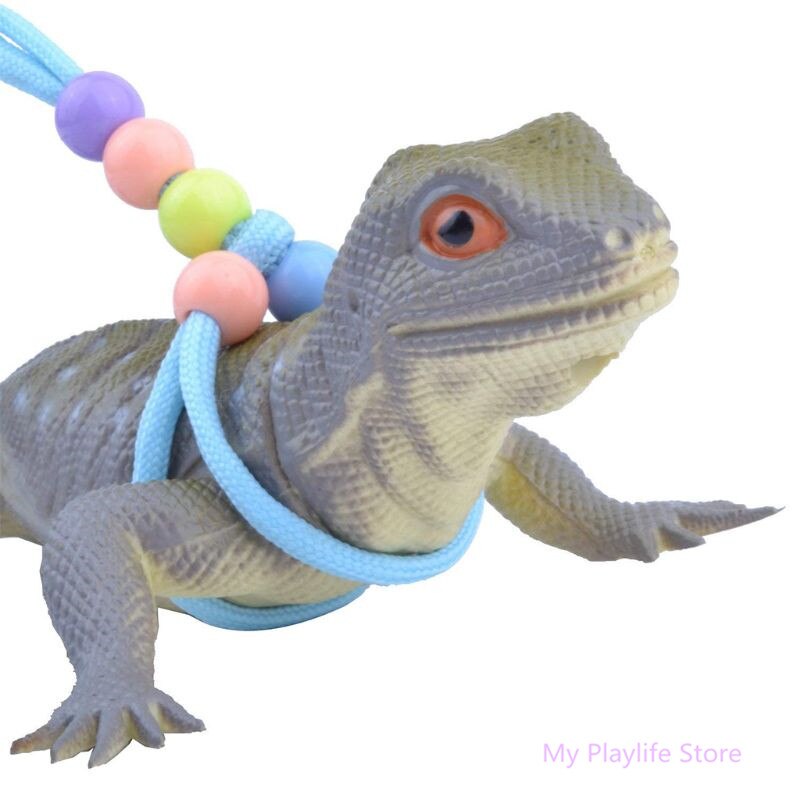 Reptile Lizard Traction Rope Luminous Belt Iguana Small Pet Leash Adjustable Harness Reptiles Amphibious Supplies