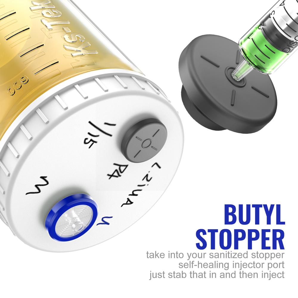 20Mm Butyl Stoppers Paddestoel 100 Pcs, Voor Glazen Flacon En Vloeibare Cultuur Potten, kan Worden Gesteriliseerd Door Stoom En Herhaald Gebruikt