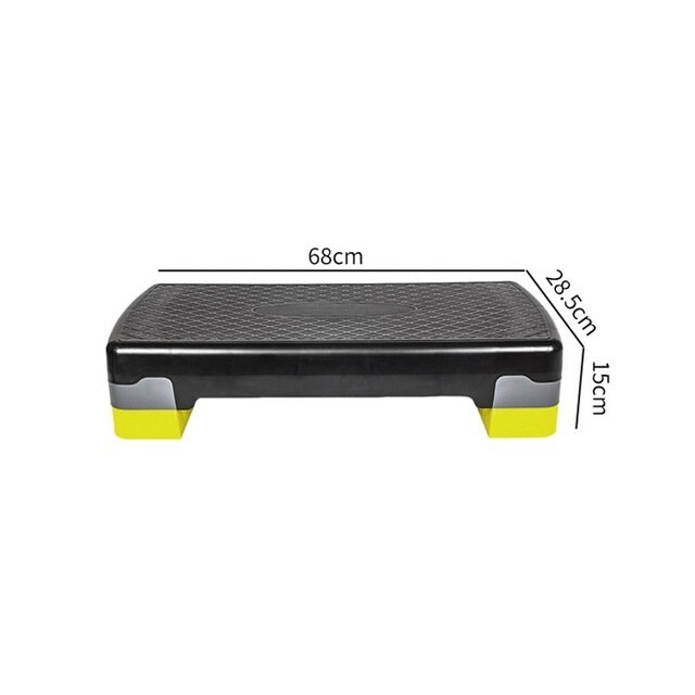 Escalón aeróbico, Pedal antideslizante ajustable, para gimnasio, Fitness, ejercicio, interior y exterior, equipo de ejercicio de entrenamiento para el hogar: YELLOW