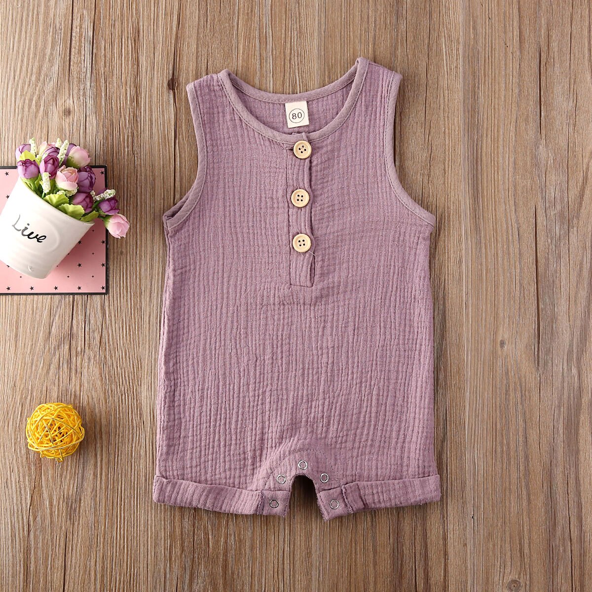 Baby Sommer Kleidung Newborn Kid Baby Junge Mädchen Kleidung Romper Overall Solide Sleeveless Baumwolle Leinen Outfits