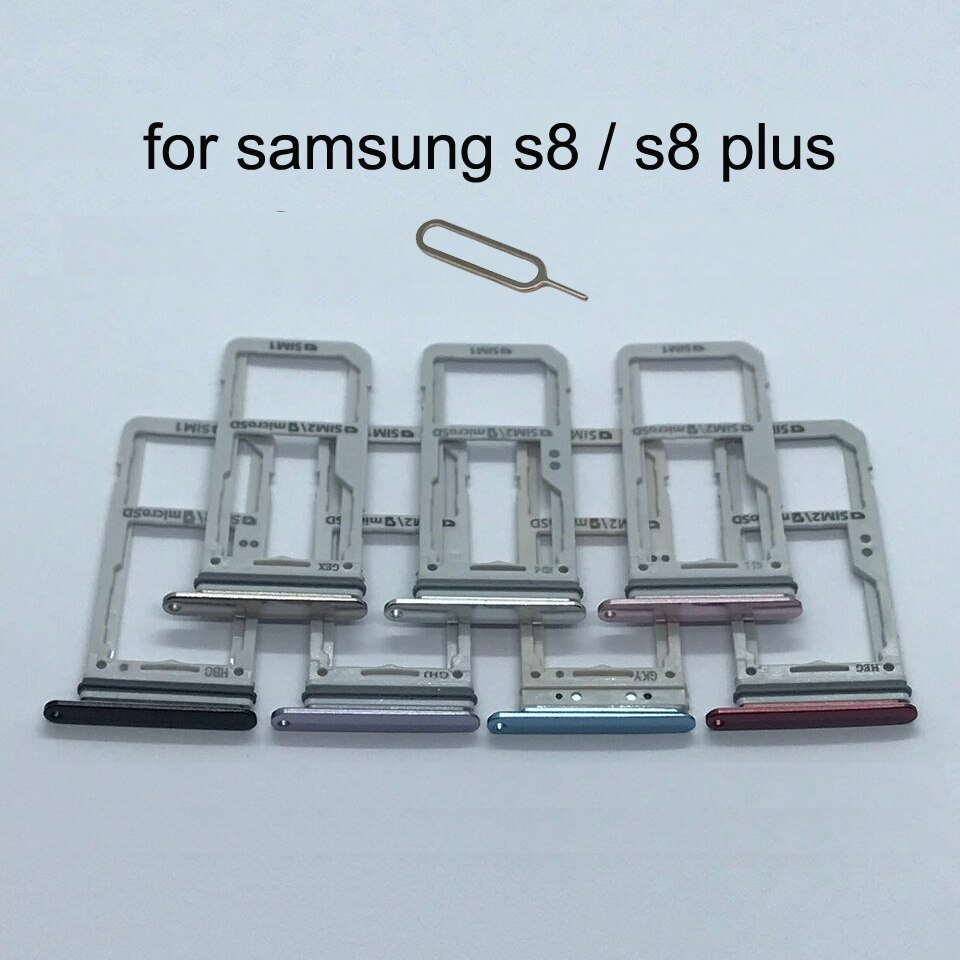 Dual SIM Card Holder Adapter +Micro SD Card Holder Slot Tray For Samsung Galaxy S8 G950/S8 Plus G955