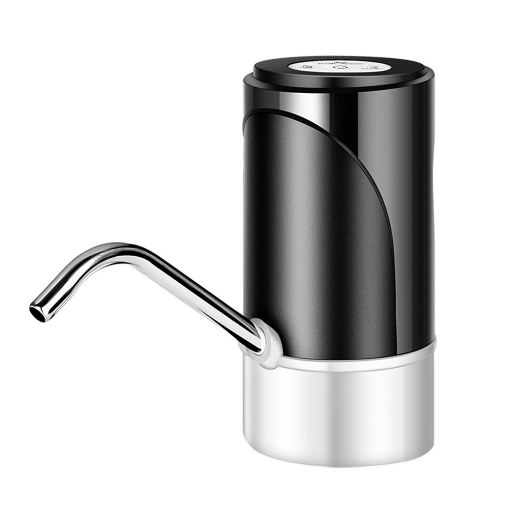 Pompe à eau électrique intelligente automatique de ménage grande capacité USB chargeant le pompeur automatique de commutateur d'eau potable: Black