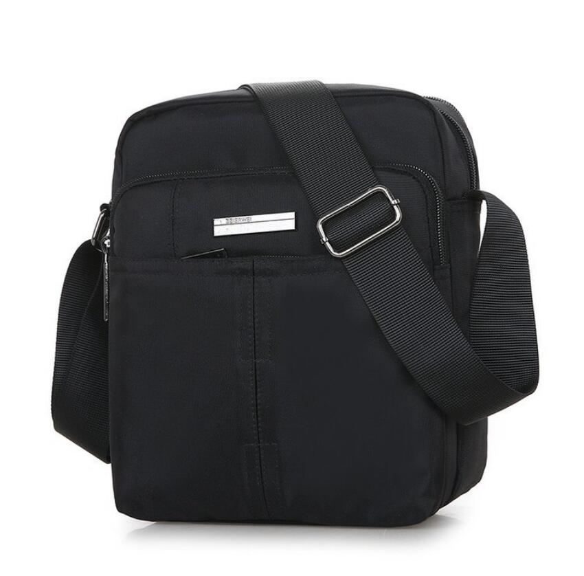 Toevallige Messenger Bag Crossbody Tas Schoudertas Mode Kleine Tas Voor Mannen: BLACK 1